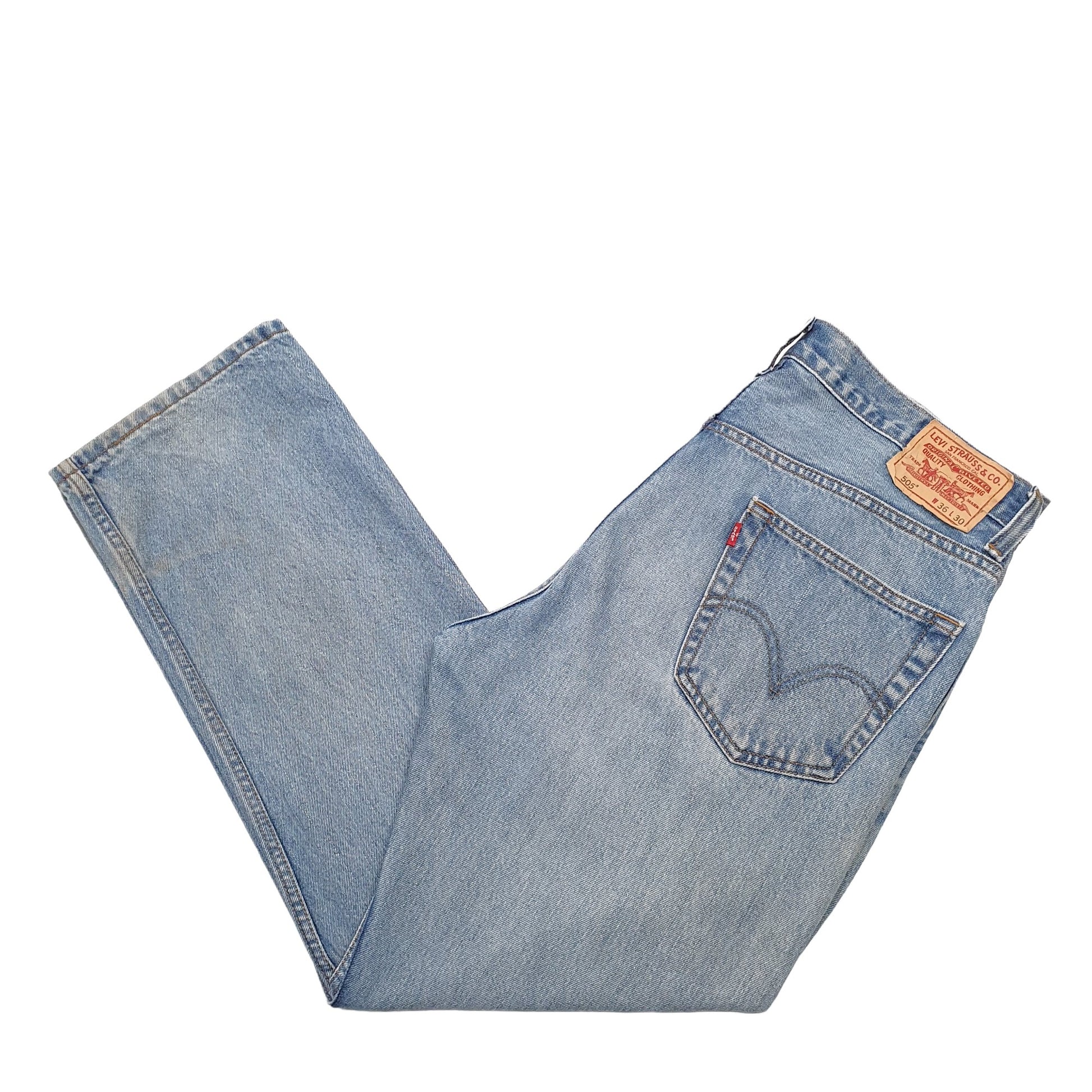 Mens Blue Levis  505 JeansW36 L30