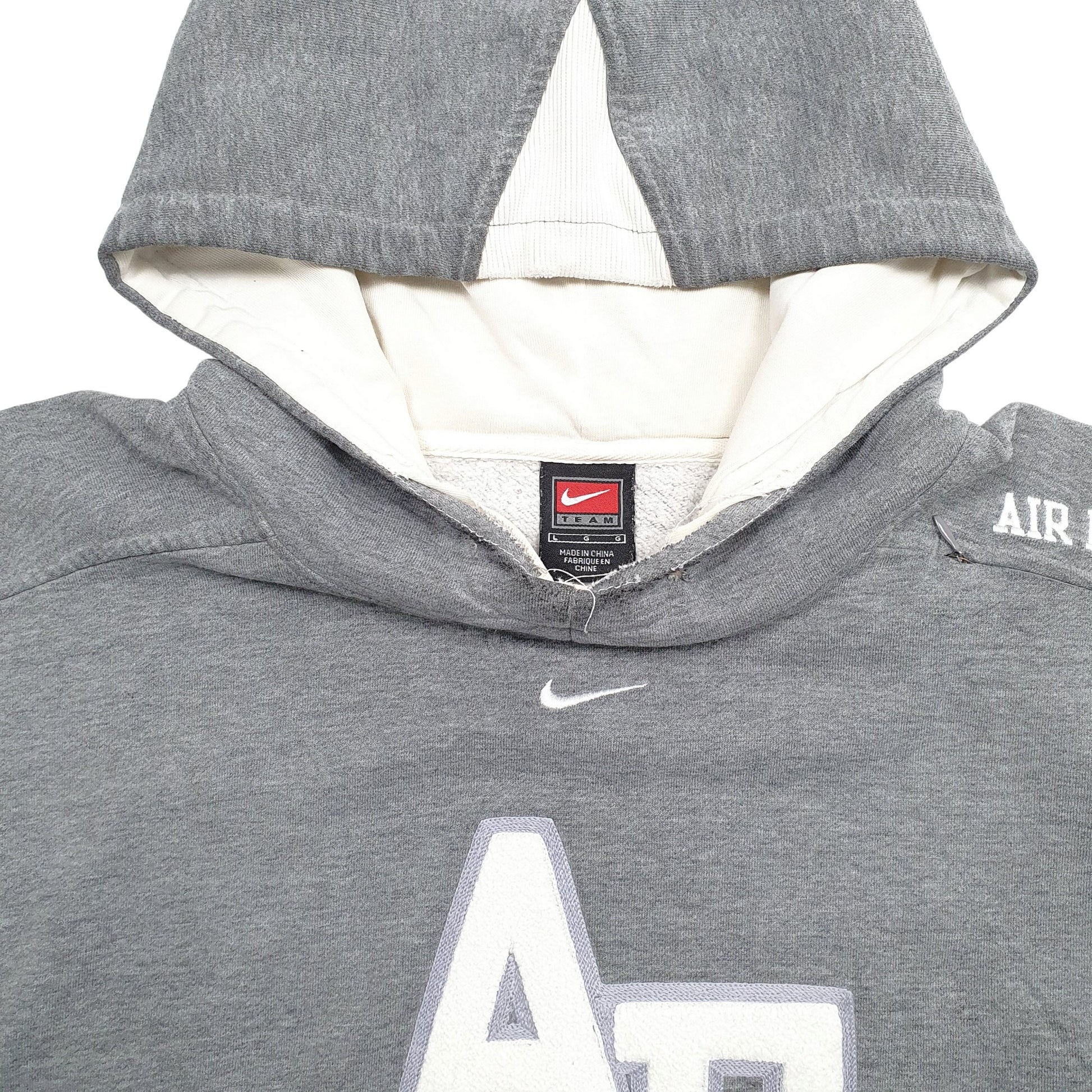 Mens Grey Nike Air Force Hoodie Jumper