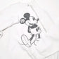 Mens White Jerzees Mickey Mouse Crewneck Jumper
