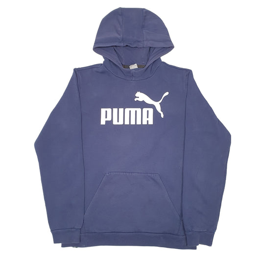 Mens Navy Puma  Hoodie Jumper