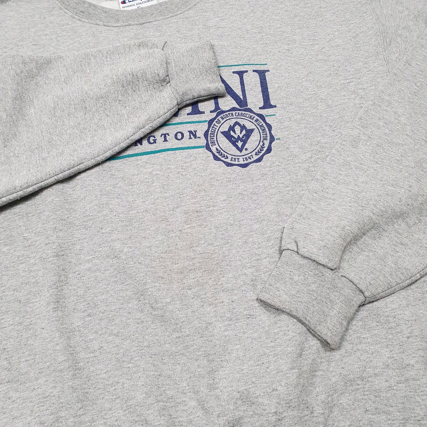 Mens Grey Champion University Of North Carolina Wilmington Alumni UNC Crewneck Jumper