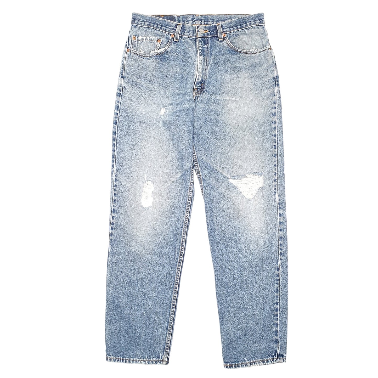 Mens Blue Levis Vintage Made In USA 90s 550 JeansW34 L32