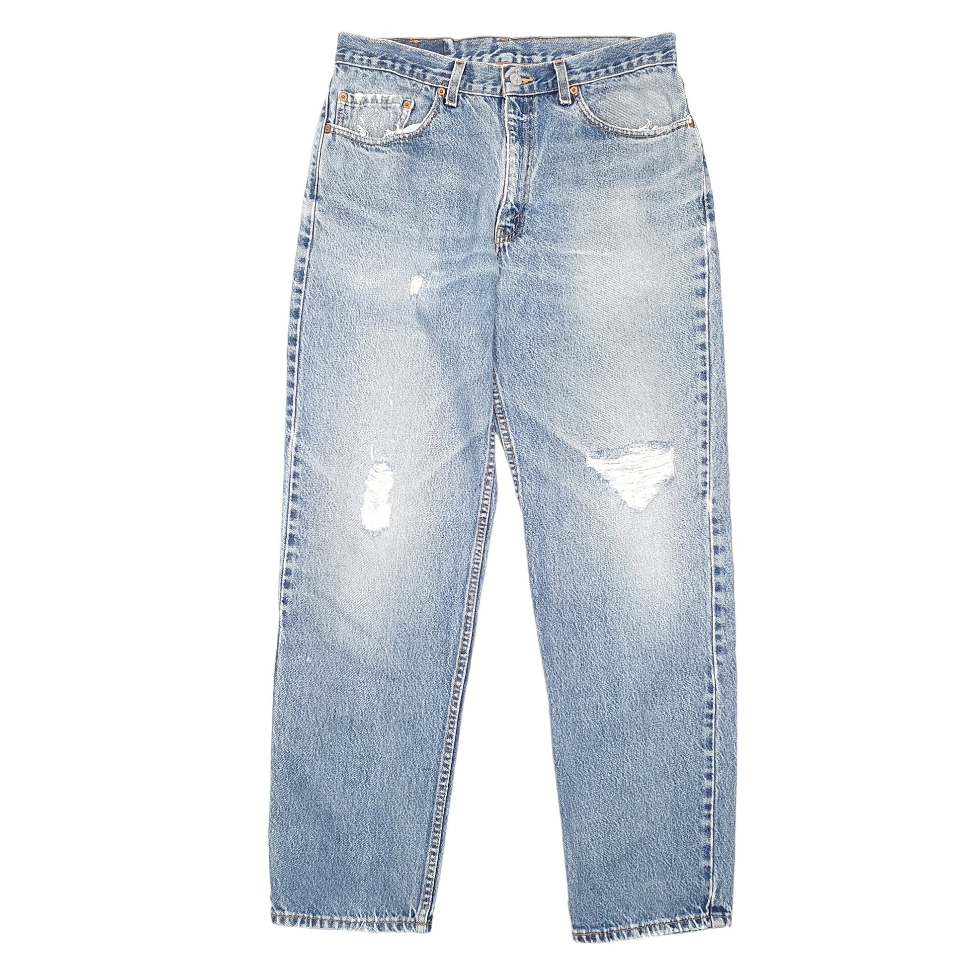 Mens Blue Levis Vintage Made In USA 90s 550 JeansW34 L32