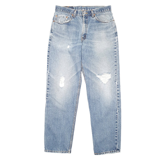 Mens Blue Levis Vintage Made In USA 90s 550 JeansW34 L32