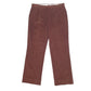 Mens Brown L.L Bean Made In USA Pleated Corduroy Trousers