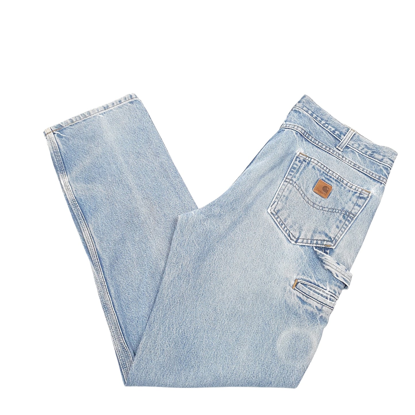 Mens Blue Carhartt Carpenter Relaxed B171 JeansW36 L34