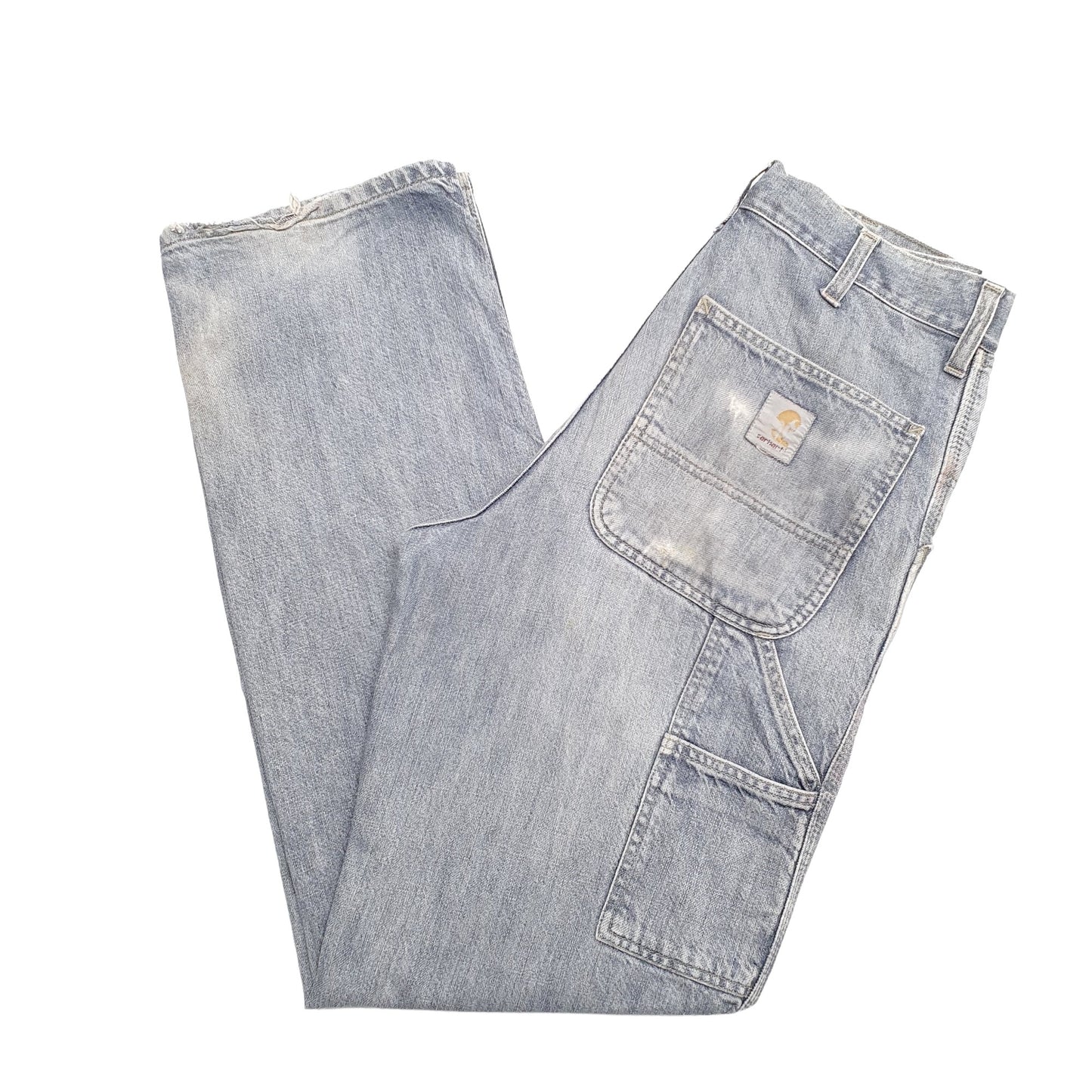 Mens Blue Carhartt Carpenter Carpenter Trousers