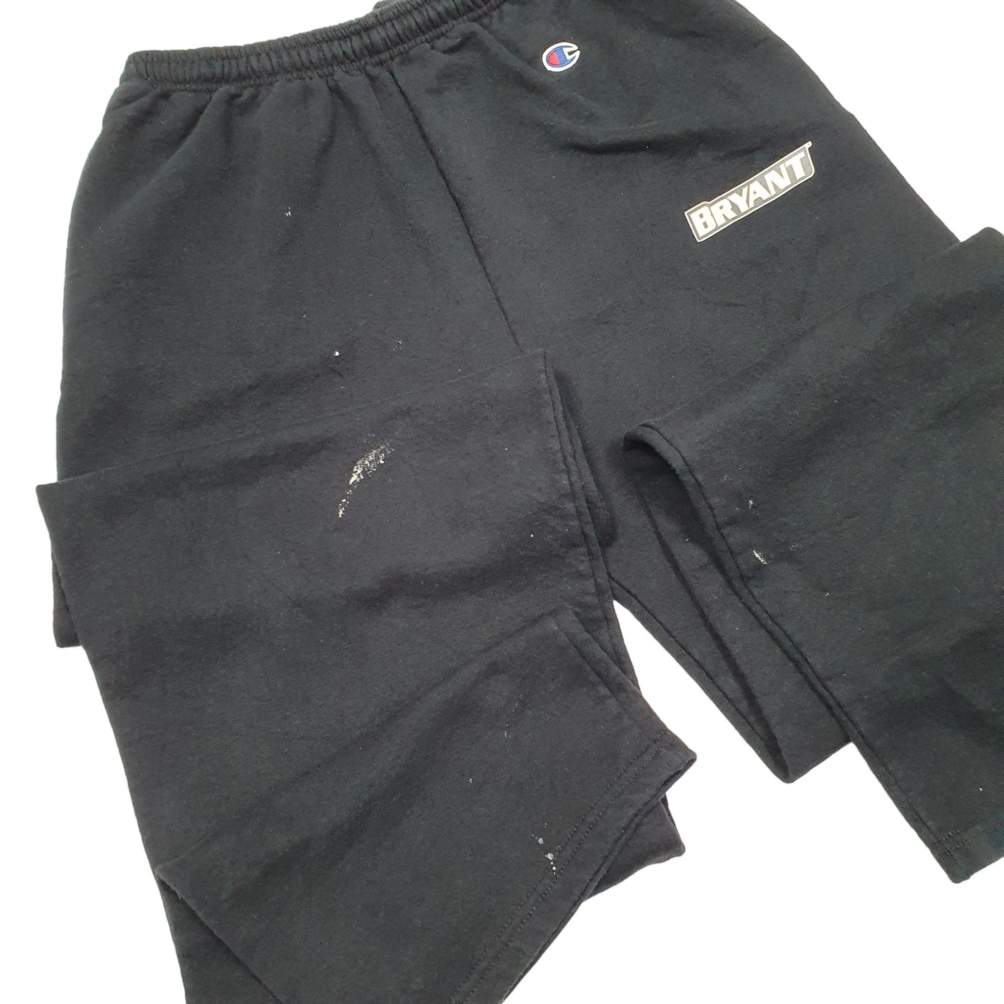 Mens Black Champion Bryant College Bulldogs Basketball Jogger Trousers