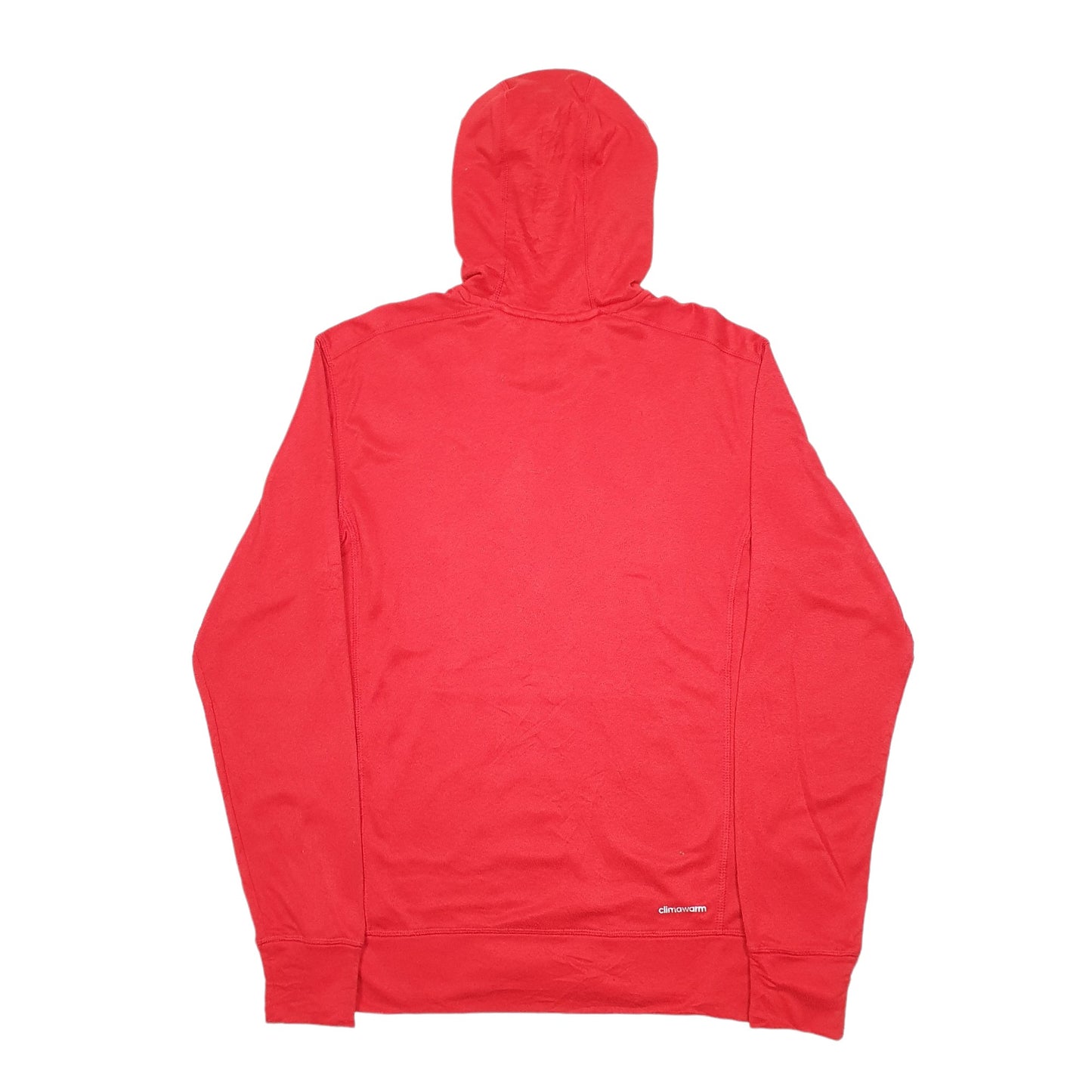 Mens Red Adidas Climawarm Hoodie Jumper
