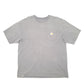 Mens Grey Carhartt Pocket Short Sleeve T Shirt