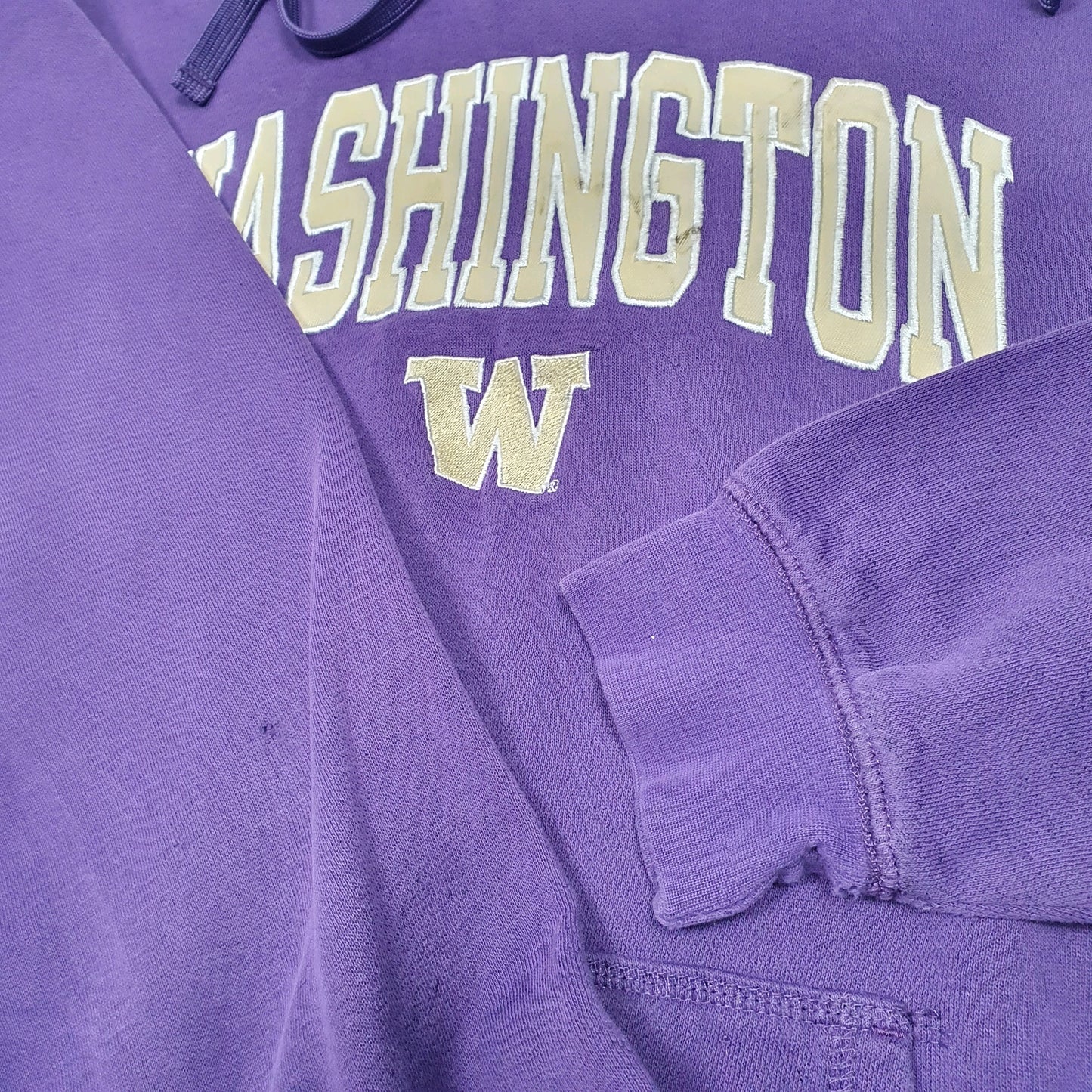 Mens Purple Champion Washington College USA Hoodie Jumper