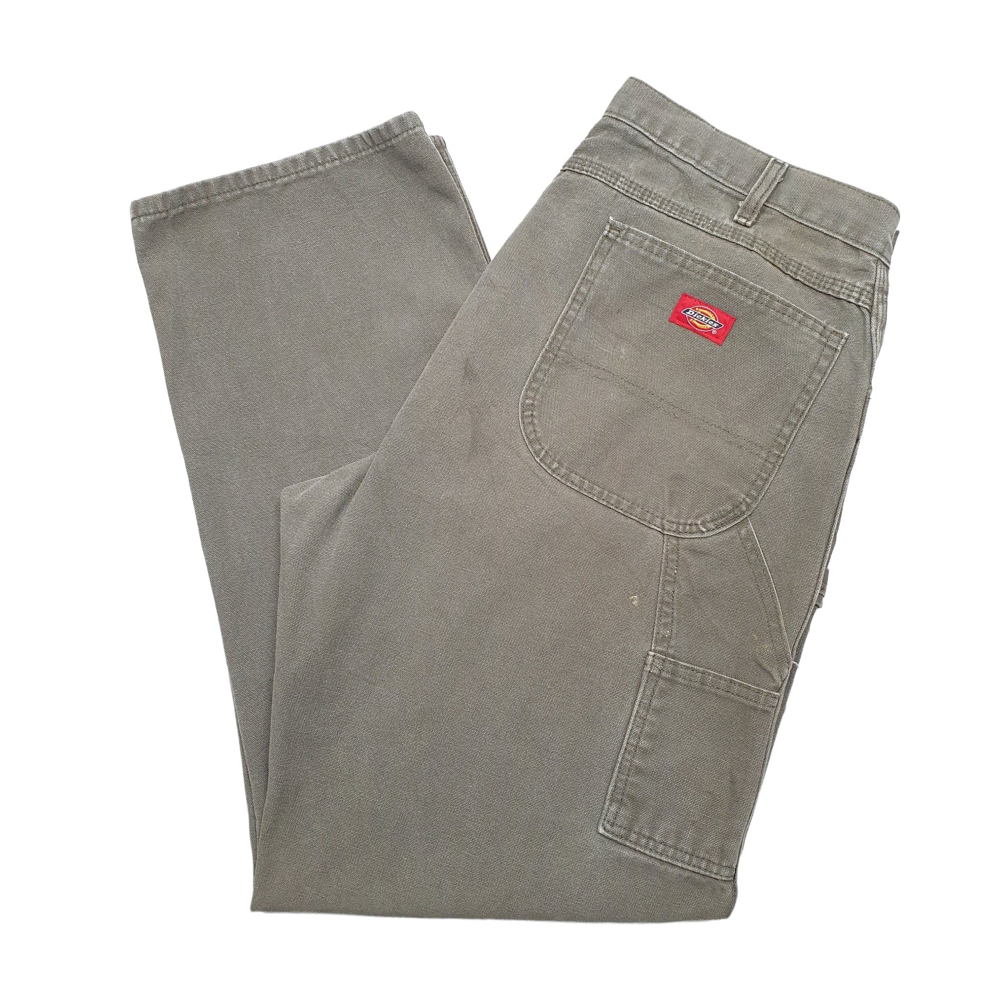 Mens Khaki Dickies  Carpenter Trousers