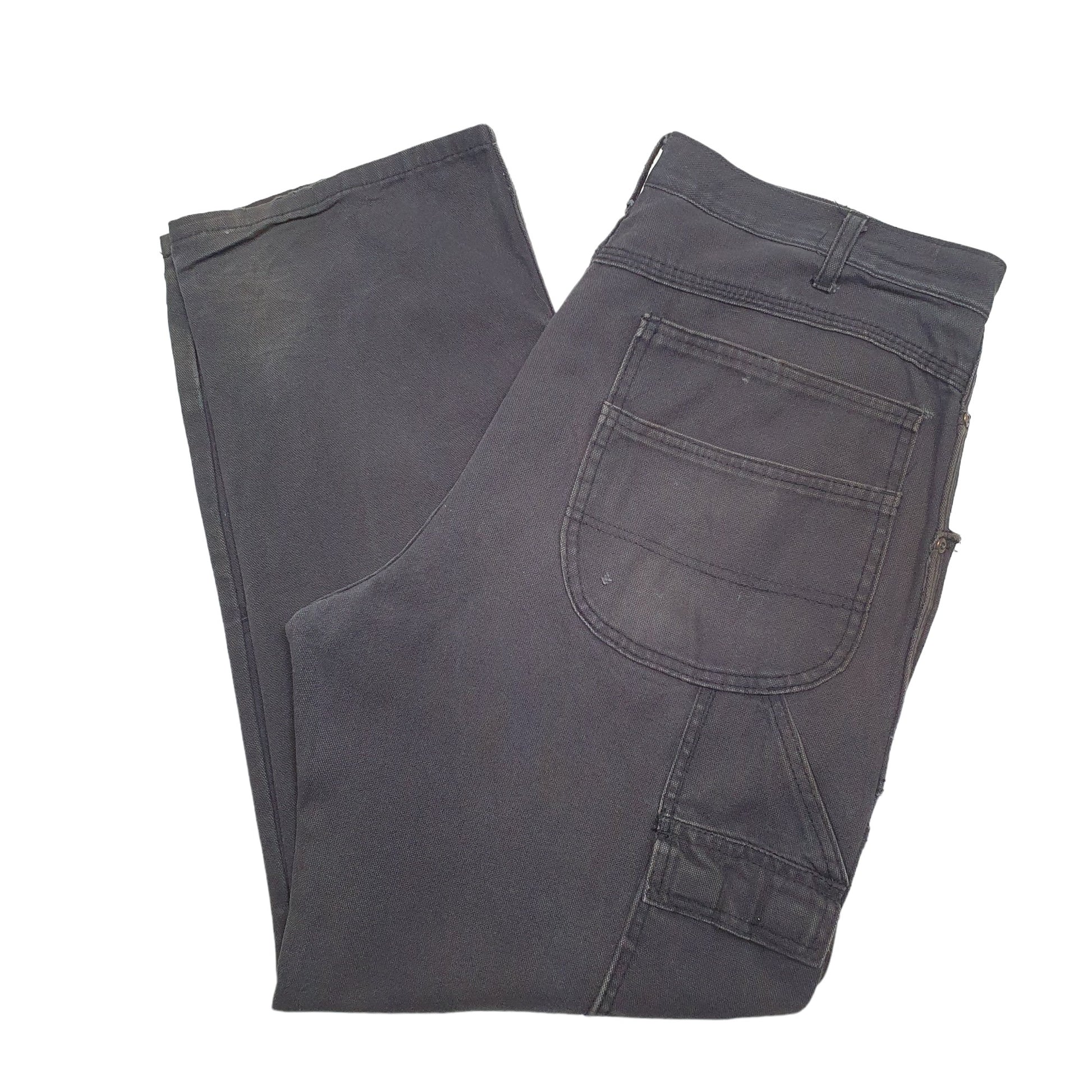 Mens Black Dickies  Cargo Trousers