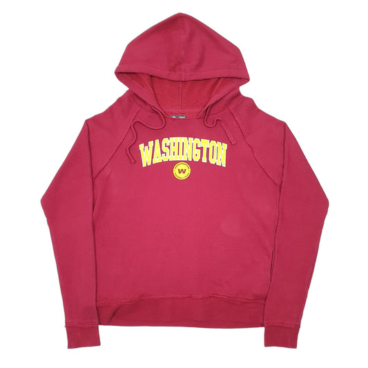 Womens Burgundy NFL Washington American Football Hoodie Jumper