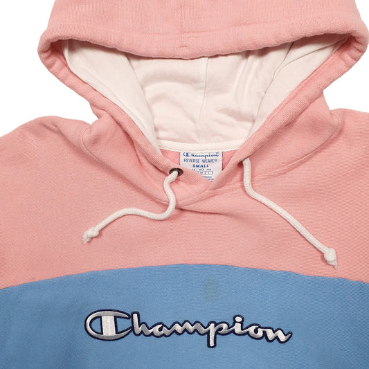 Womens Pink Champion Reverse Weave Hoodie Jumper