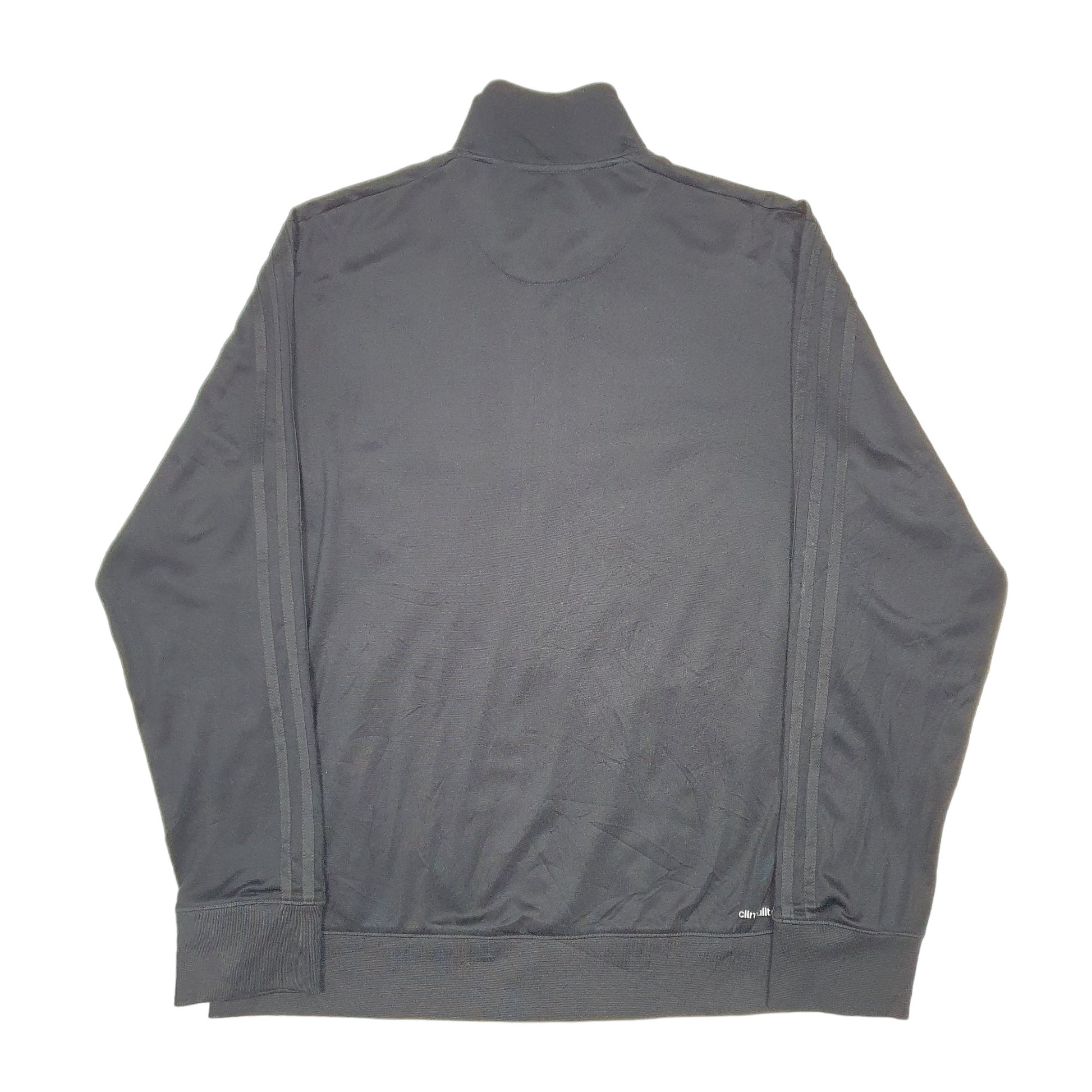 Mens Black Adidas Active Climalite Workout Full Zip Jumper