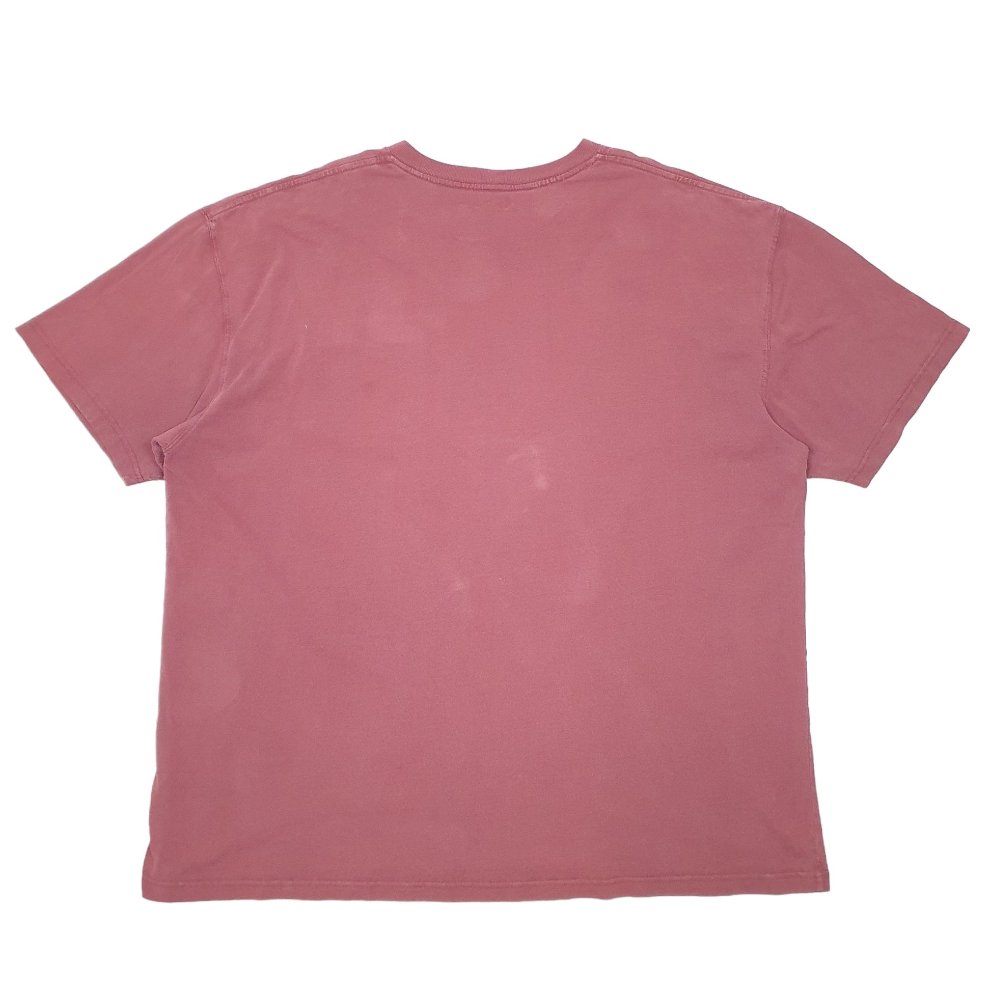 Mens Burgundy Carhartt Pocket Workwear Short Sleeve T Shirt