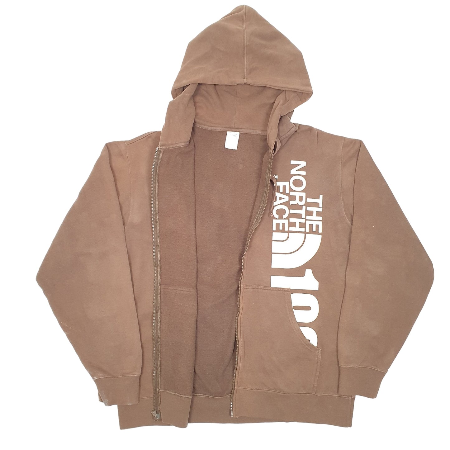 Mens Brown The North Face Hoodie 1968 Full Zip Jumper