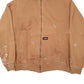 Mens Brown Dickies Workwear Full Zip Jumper