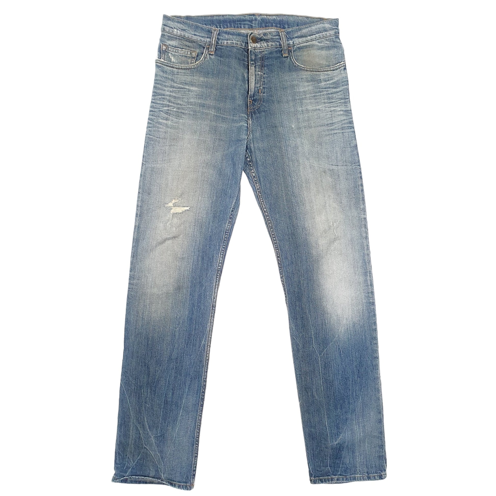 Mens Blue Carhartt Sonic Pant Stretch Casual JeansW32 L32