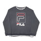Mens Black Fila  Crewneck Jumper