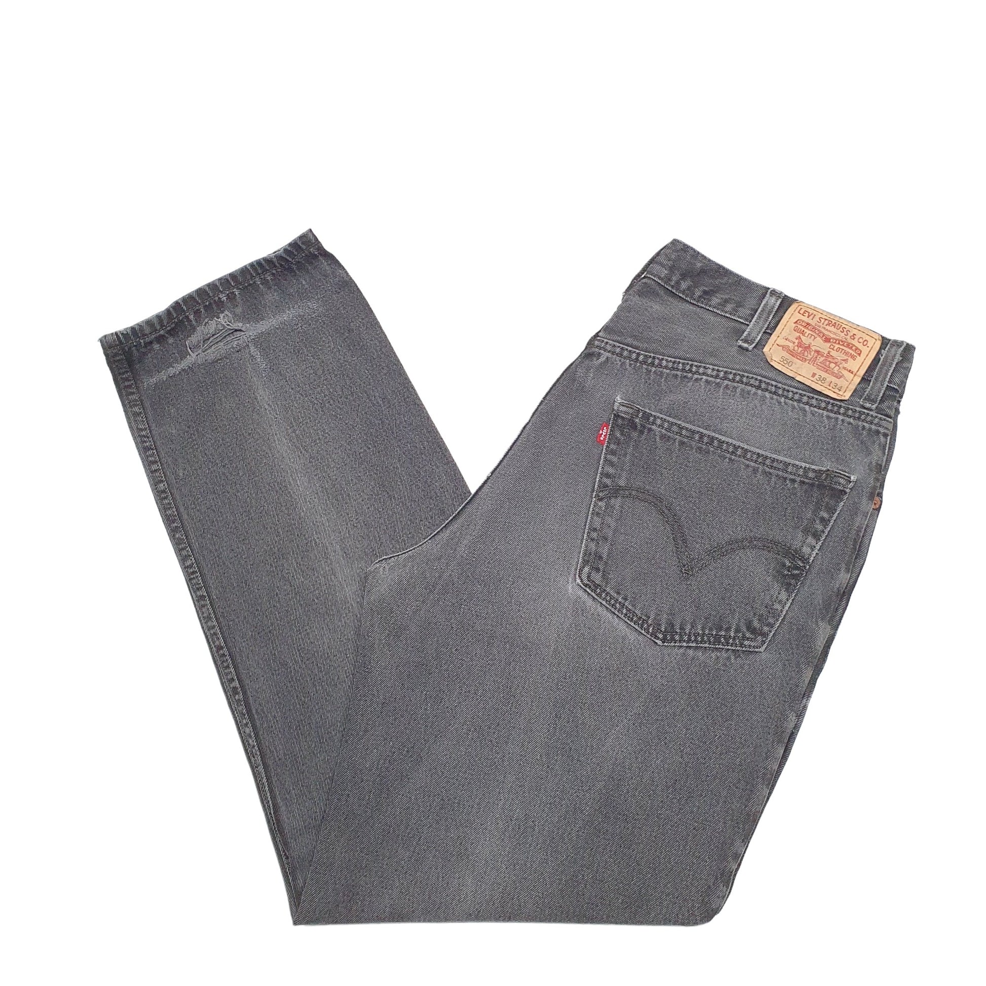 Mens Black Levis  550 JeansW38 L34