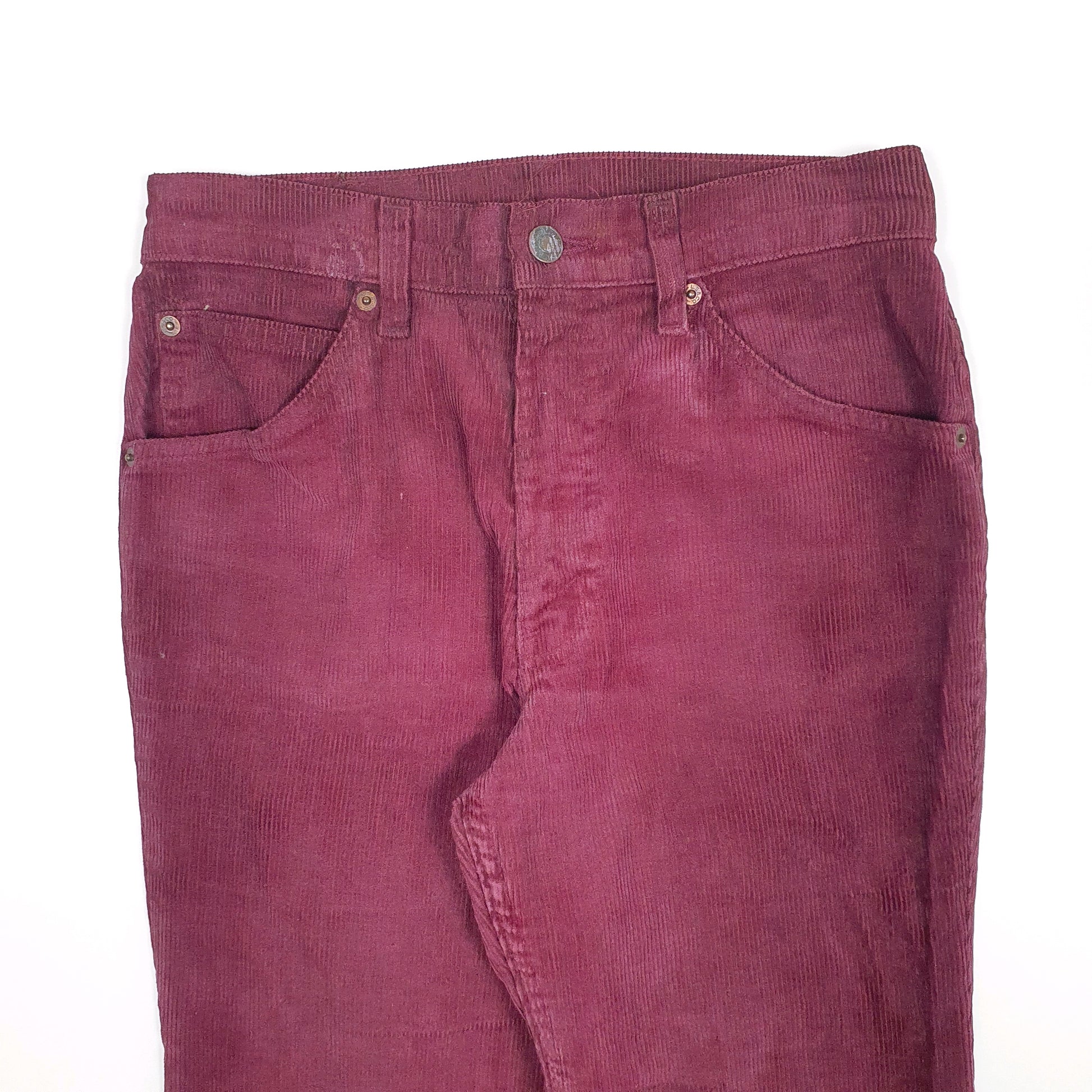 Womens Burgundy Levis  Corduroy Trousers