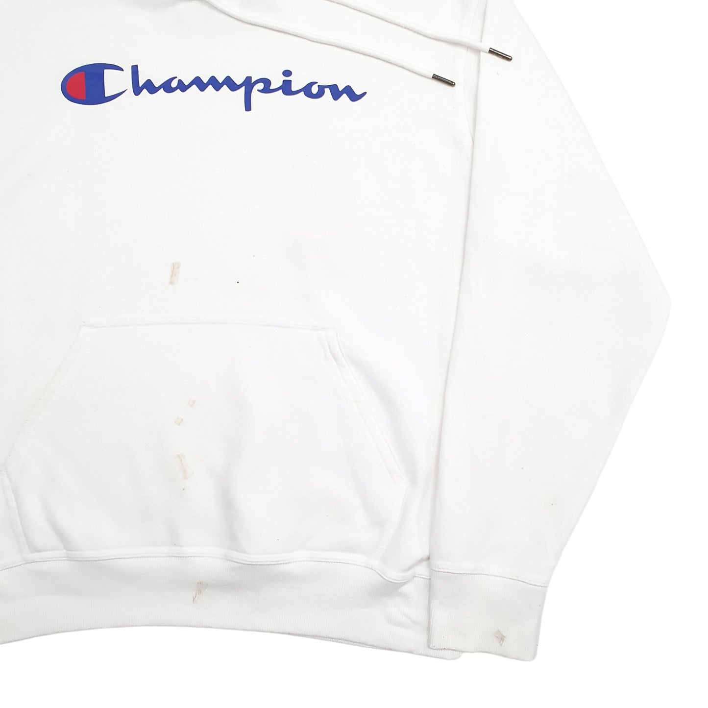 Mens White Champion  Hoodie Jumper
