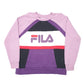 Mens Purple Fila  Crewneck Jumper