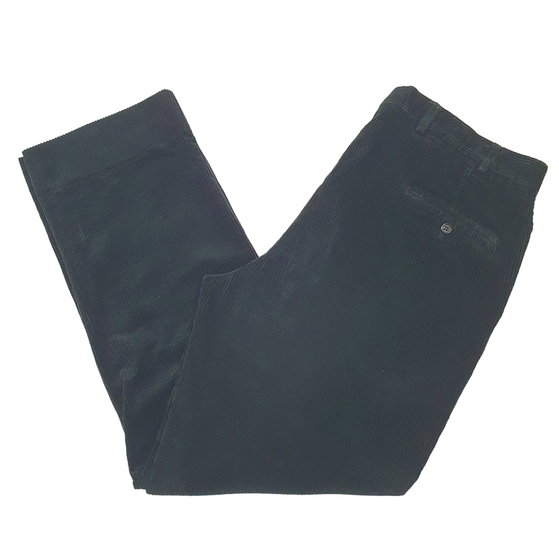 Mens Black Brooks Brothers  Corduroy Trousers