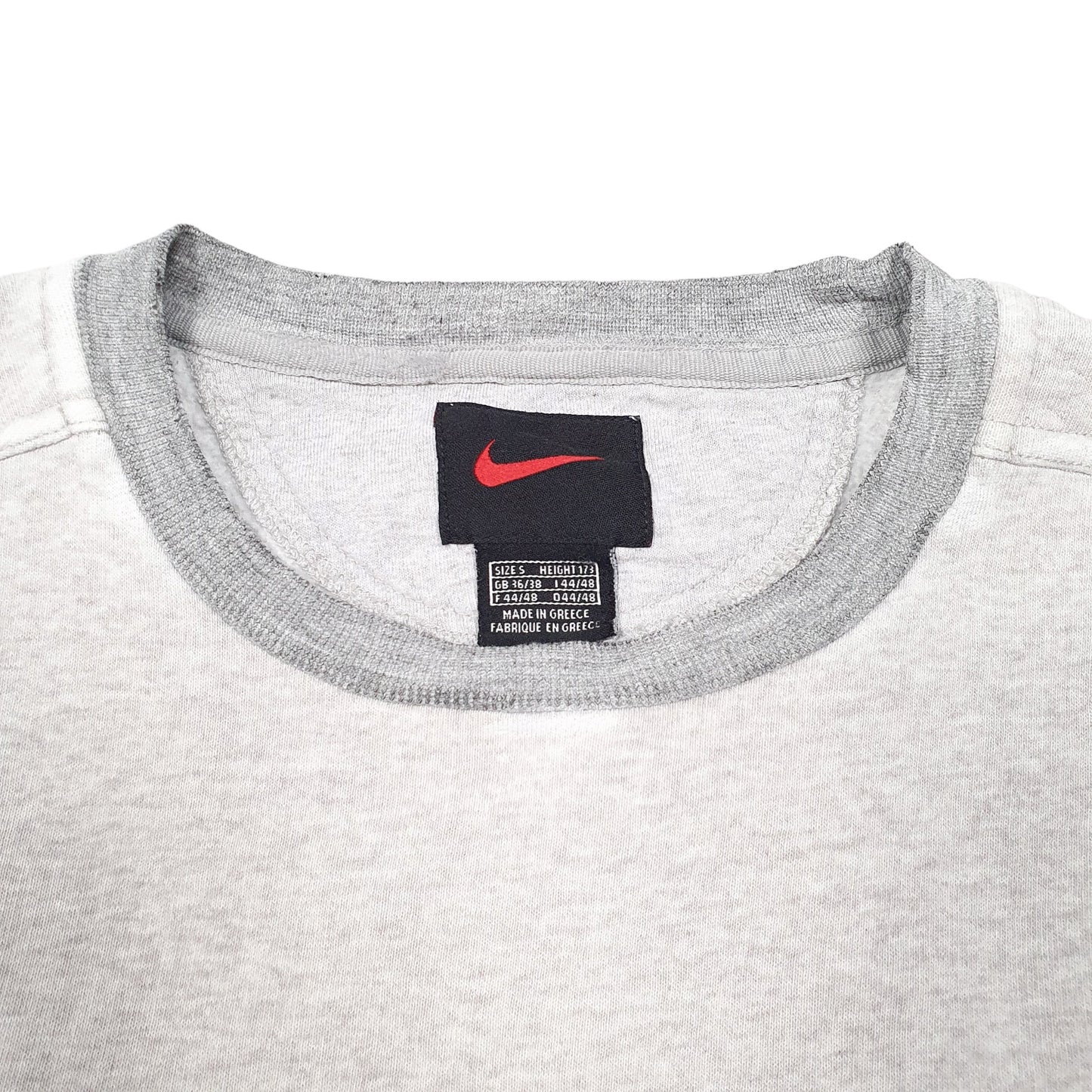 Mens Grey Nike Vintage 90s Crewneck Jumper