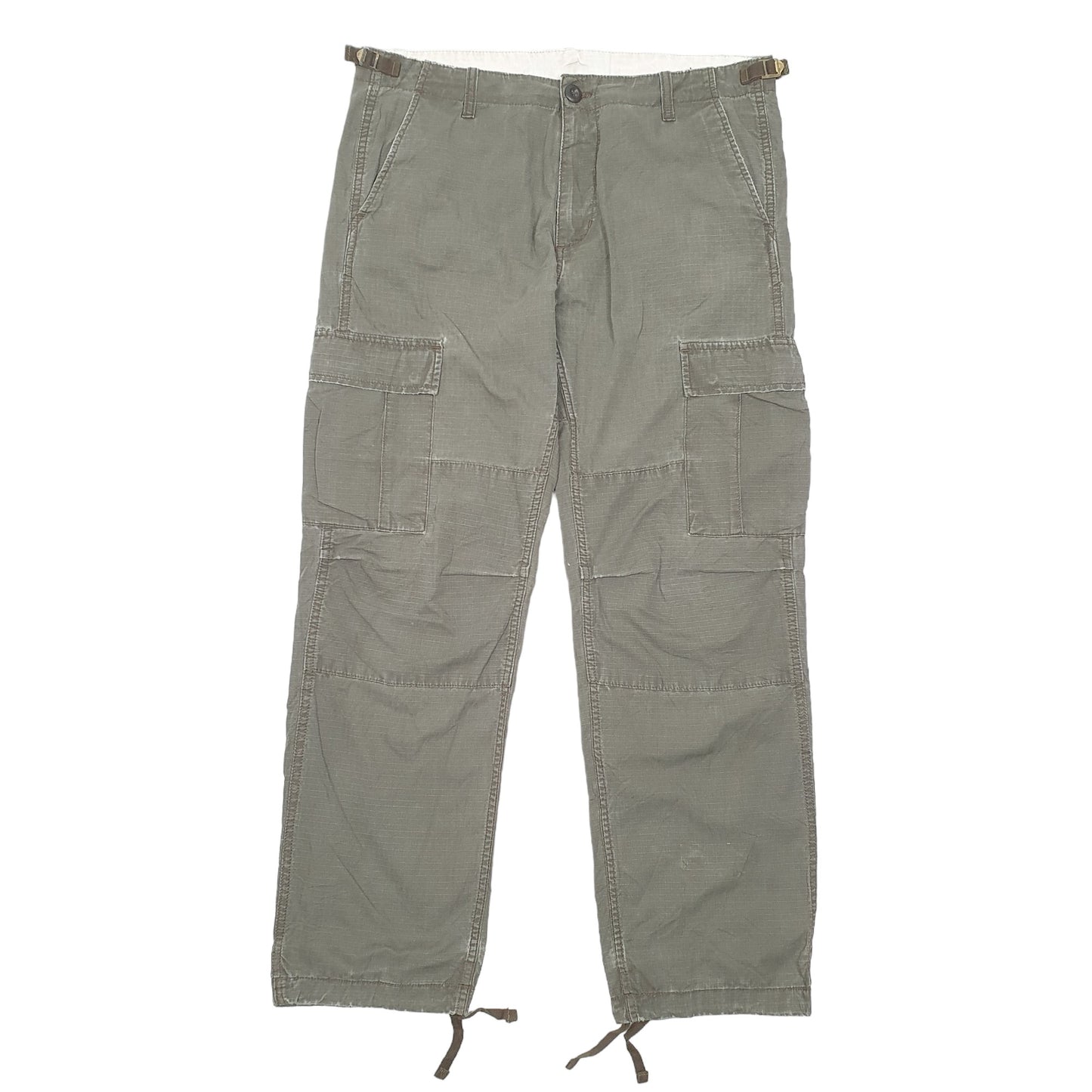 Mens Khaki Carhartt Aviation Pant Ripstop Combat WIP Cargo Trousers