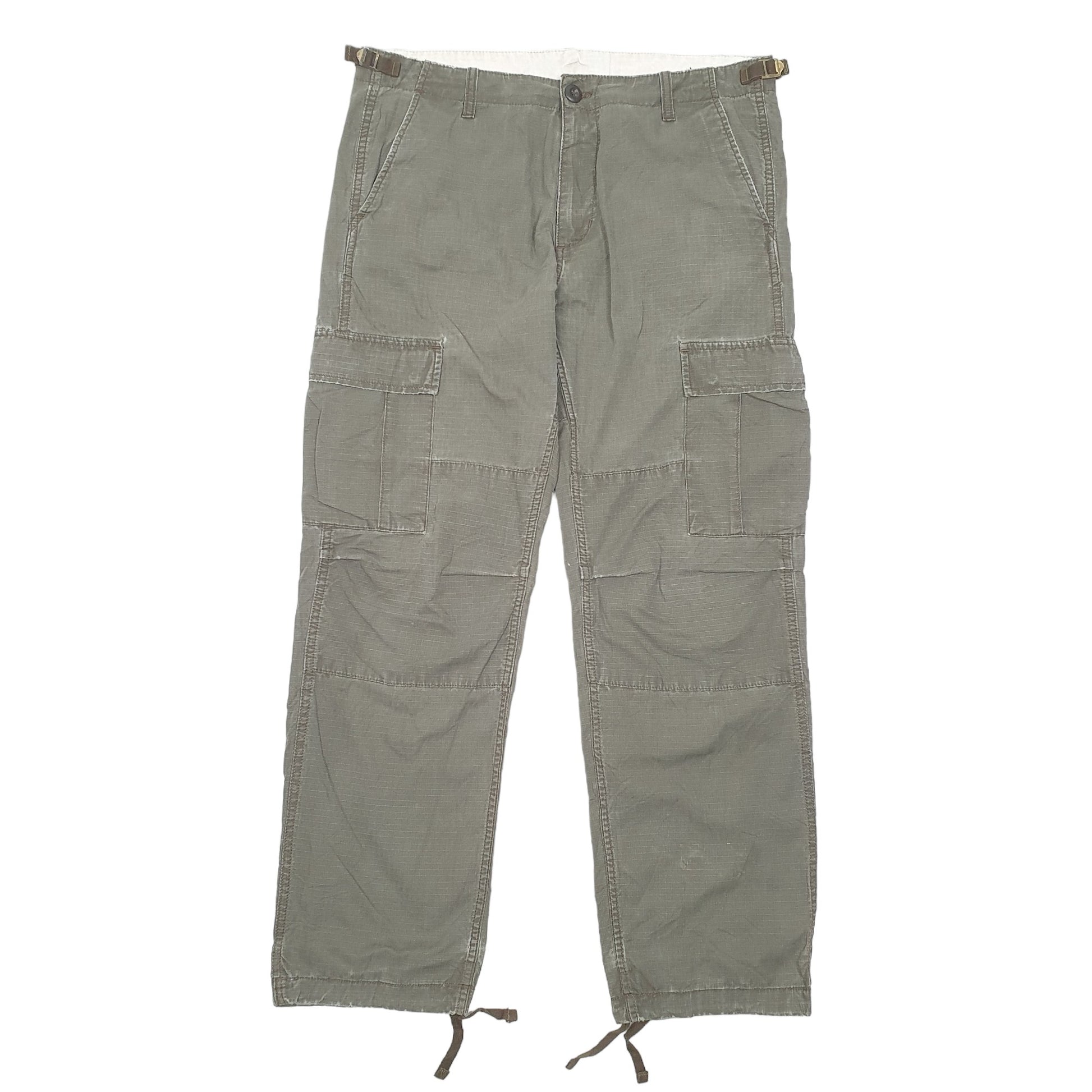Mens Khaki Carhartt Aviation Pant Ripstop Combat WIP Cargo Trousers