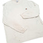 Mens Cream Carhartt Pocket Workwear Long Sleeve T Shirt