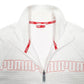 Mens White Puma  Full Zip Jumper