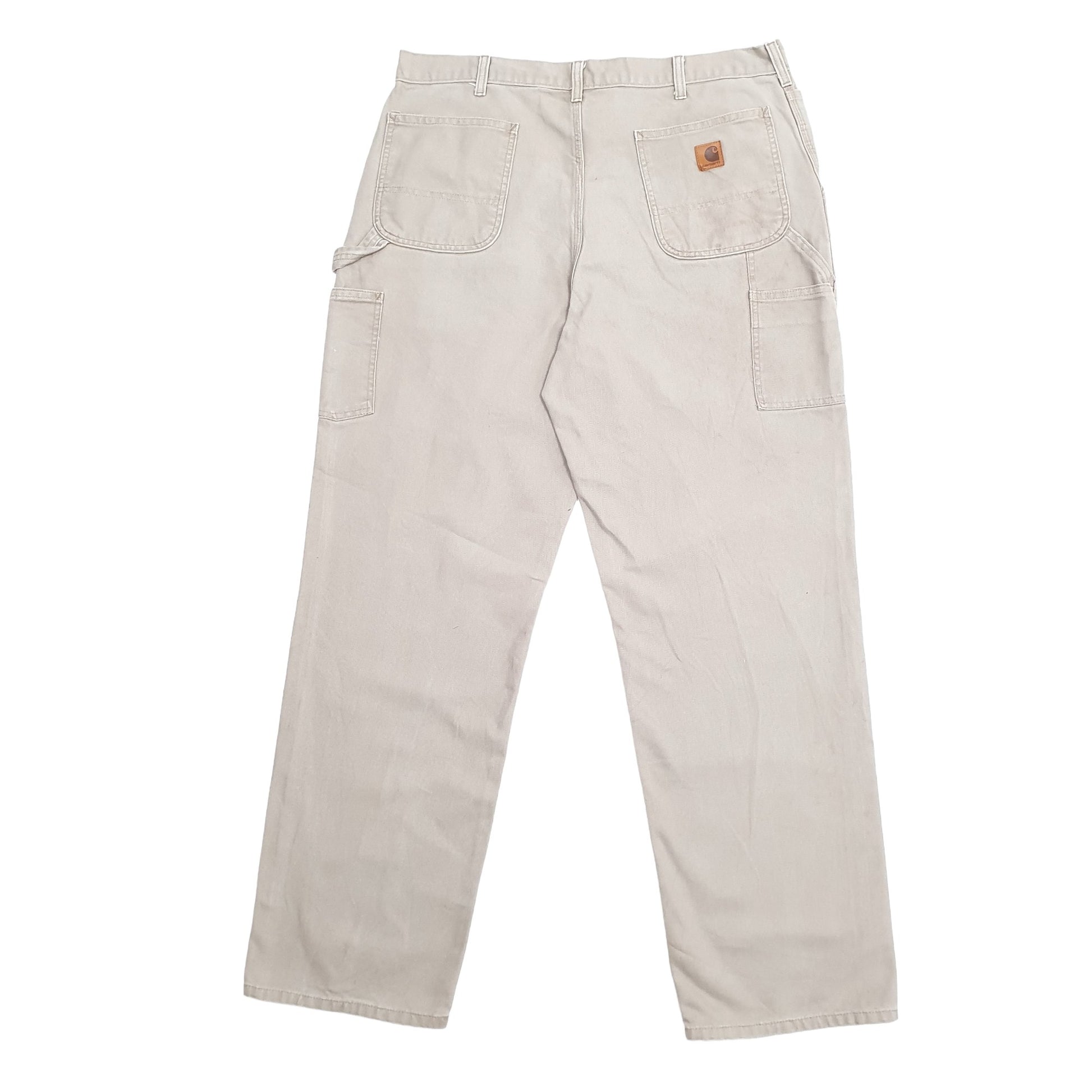 Mens Beige Carhartt  Carpenter Trousers