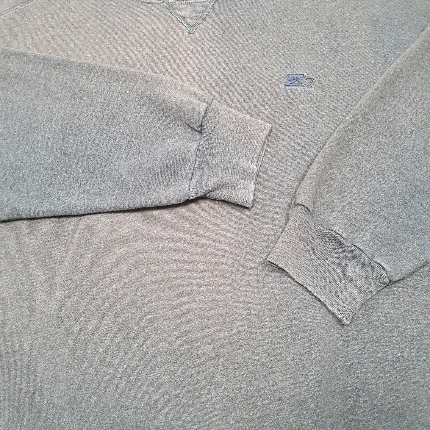 Mens Grey Starter Pro 80 Heavyweight Crewneck Jumper