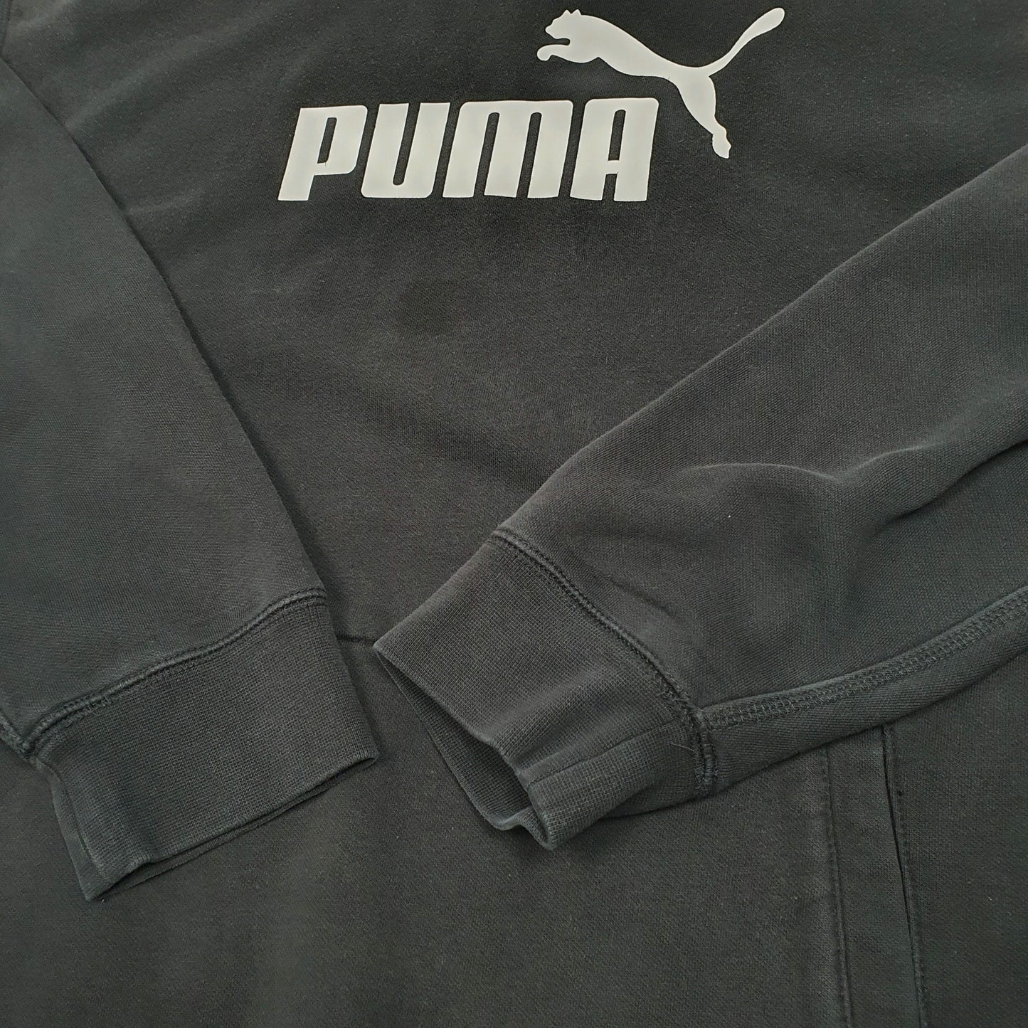 Mens Black Puma  Hoodie Jumper