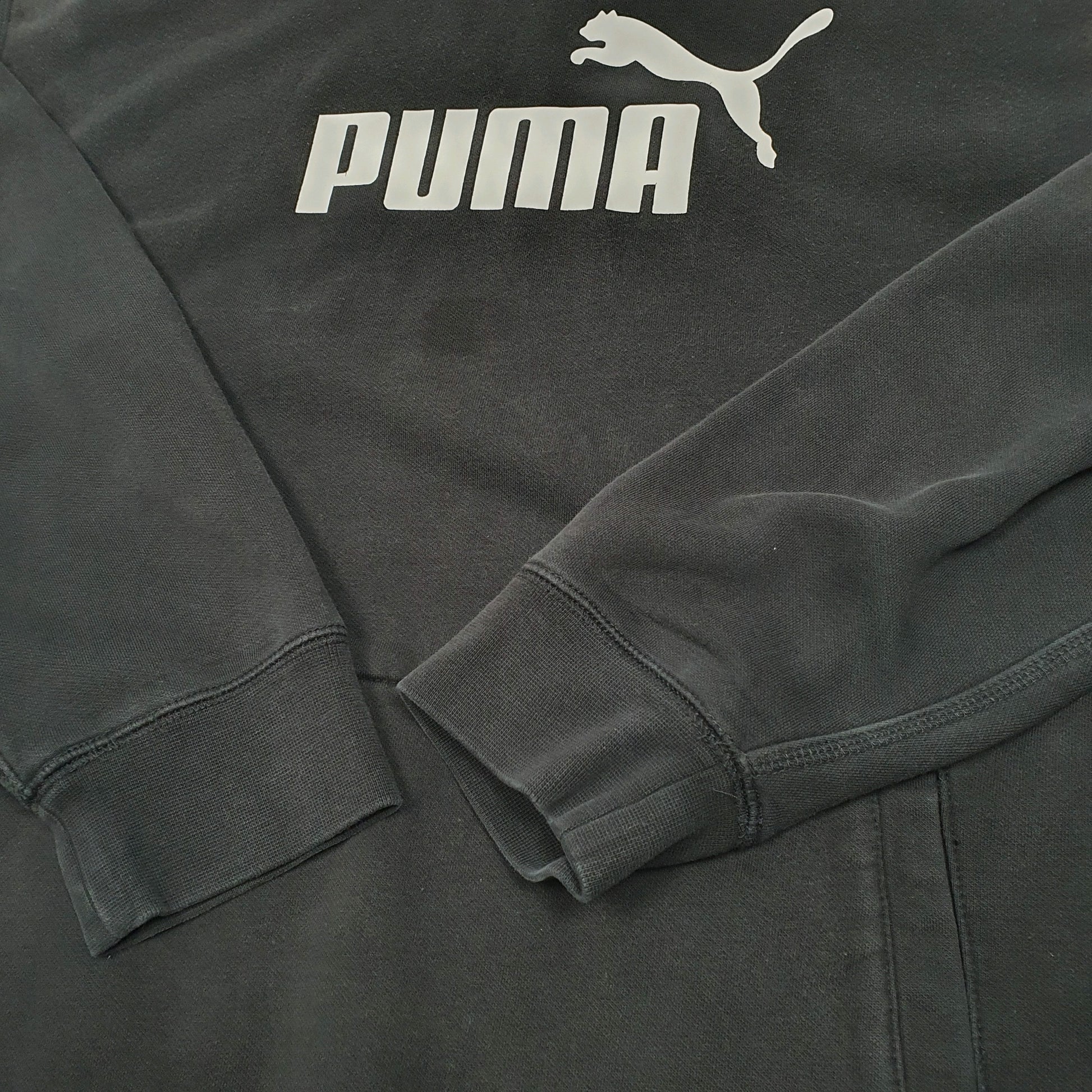 Mens Black Puma  Hoodie Jumper
