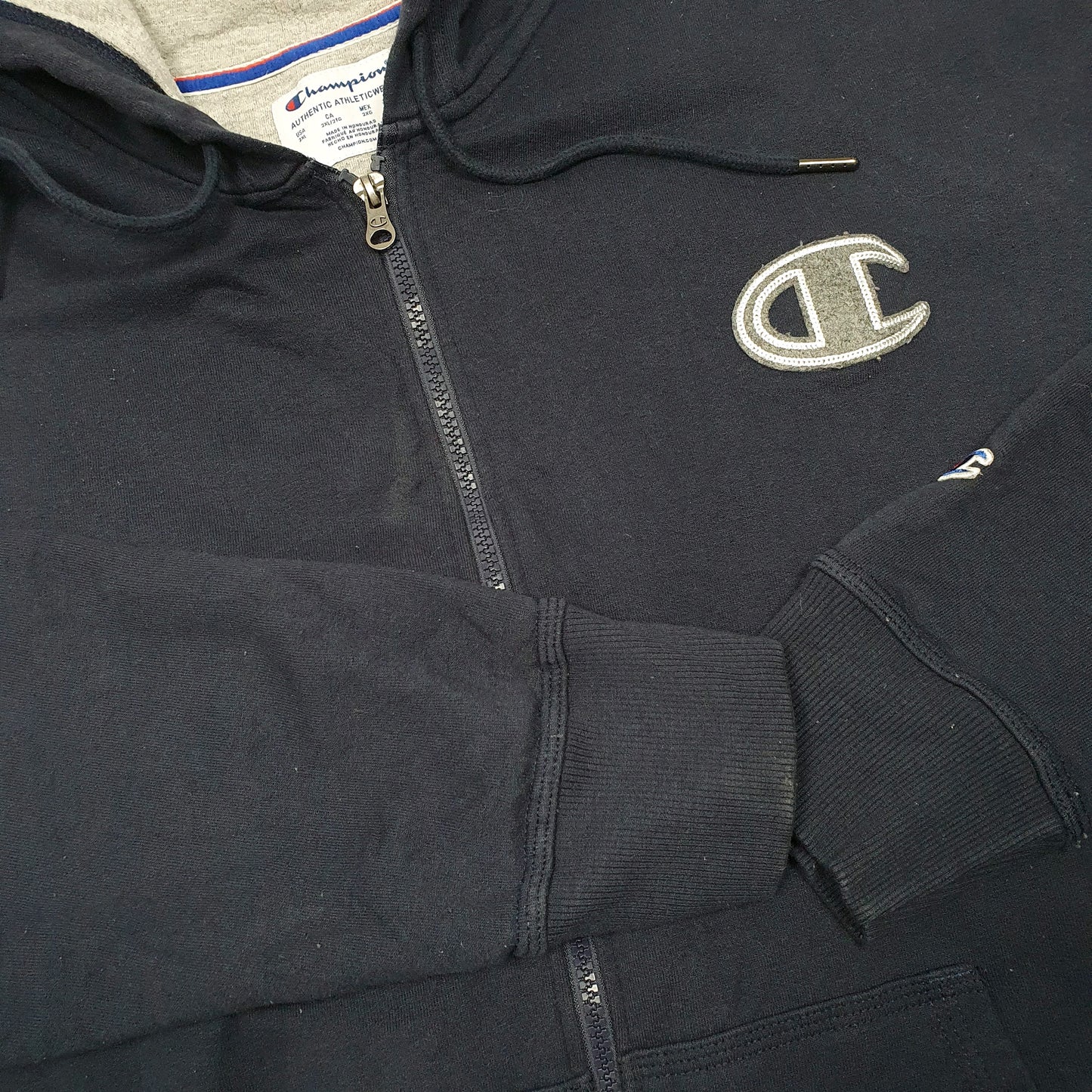 Mens Navy Champion  Full Zip Jumper