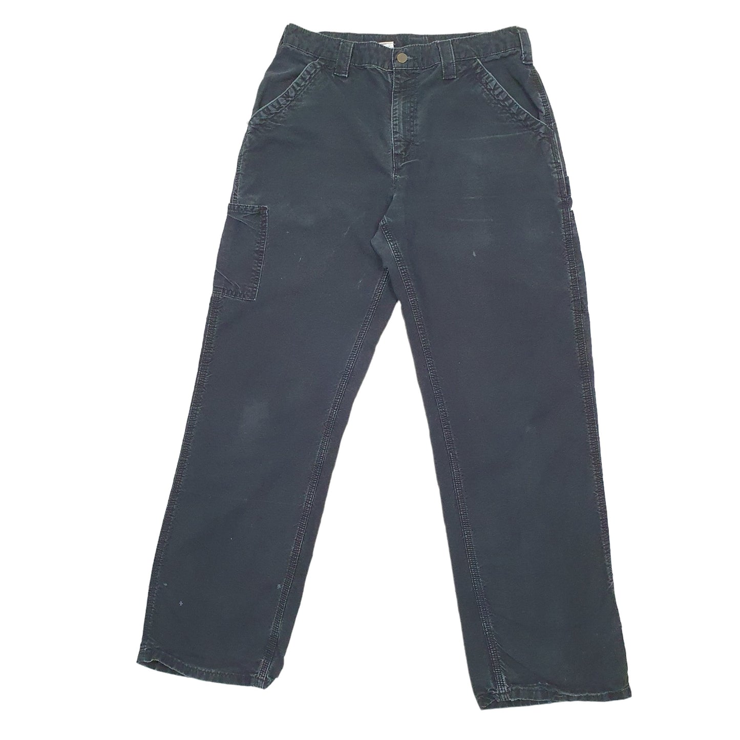 Mens Black Carhartt B151 Carpenter Trousers