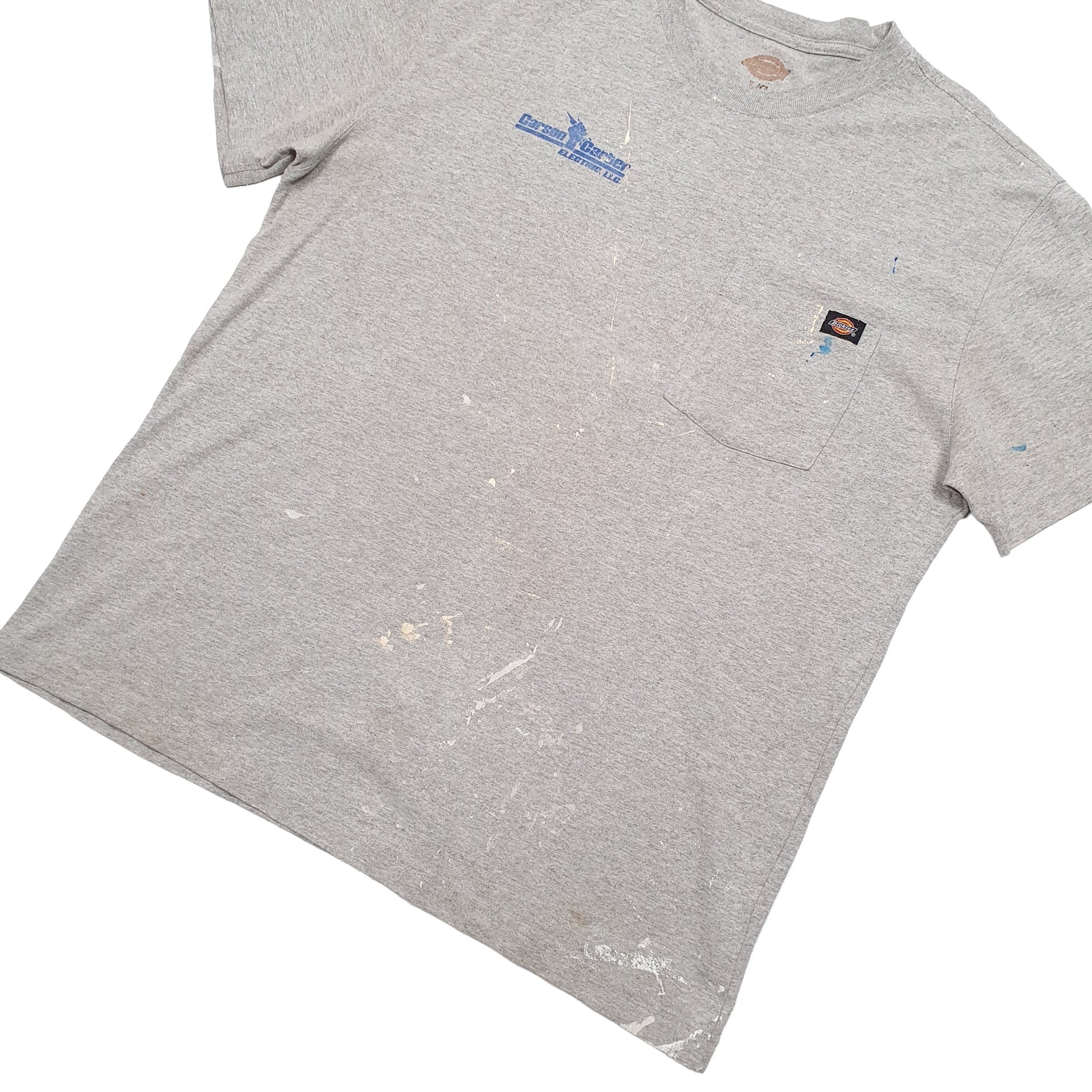 Mens Grey Dickies  Short Sleeve T Shirt