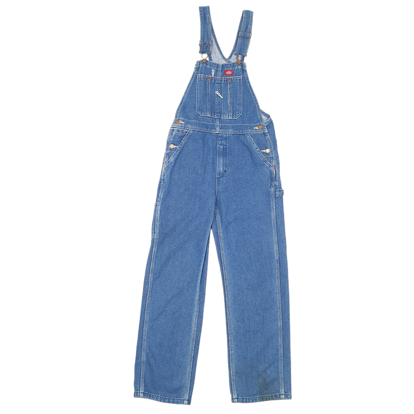 Mens Blue Dickies Denim Overalls Jean Dungaree Trousers