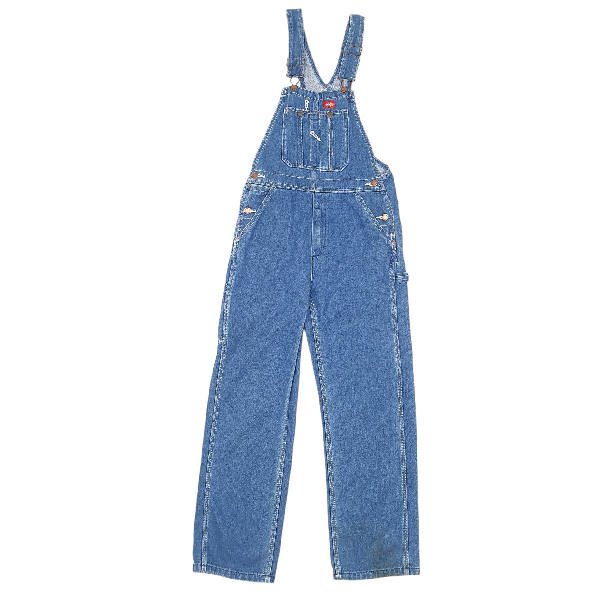Mens Blue Dickies Denim Overalls Jean Dungaree Trousers