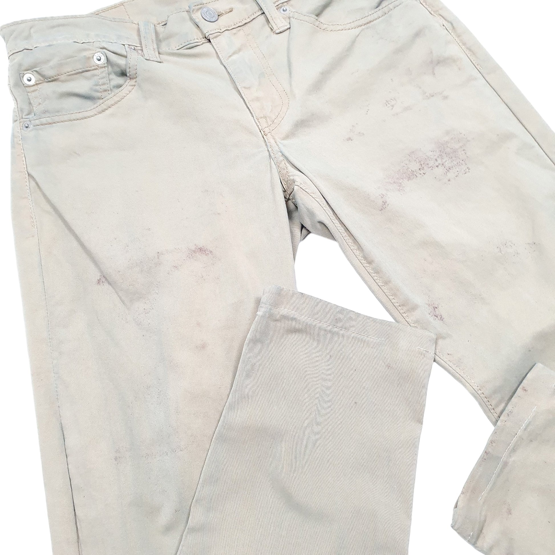 Mens Beige Levis 511 Chino Trousers