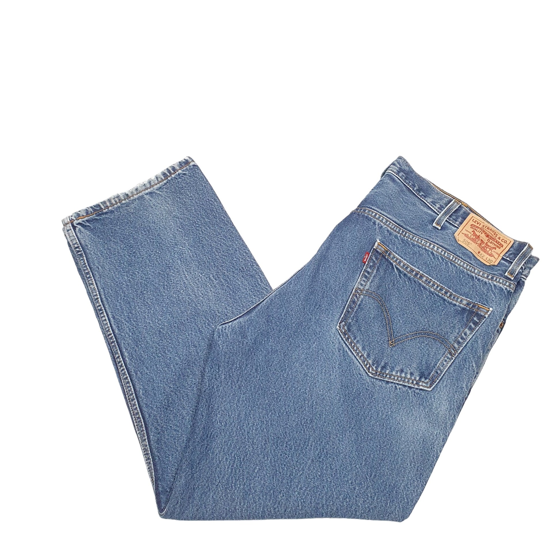 Mens Blue Levis  505 JeansW42 L30