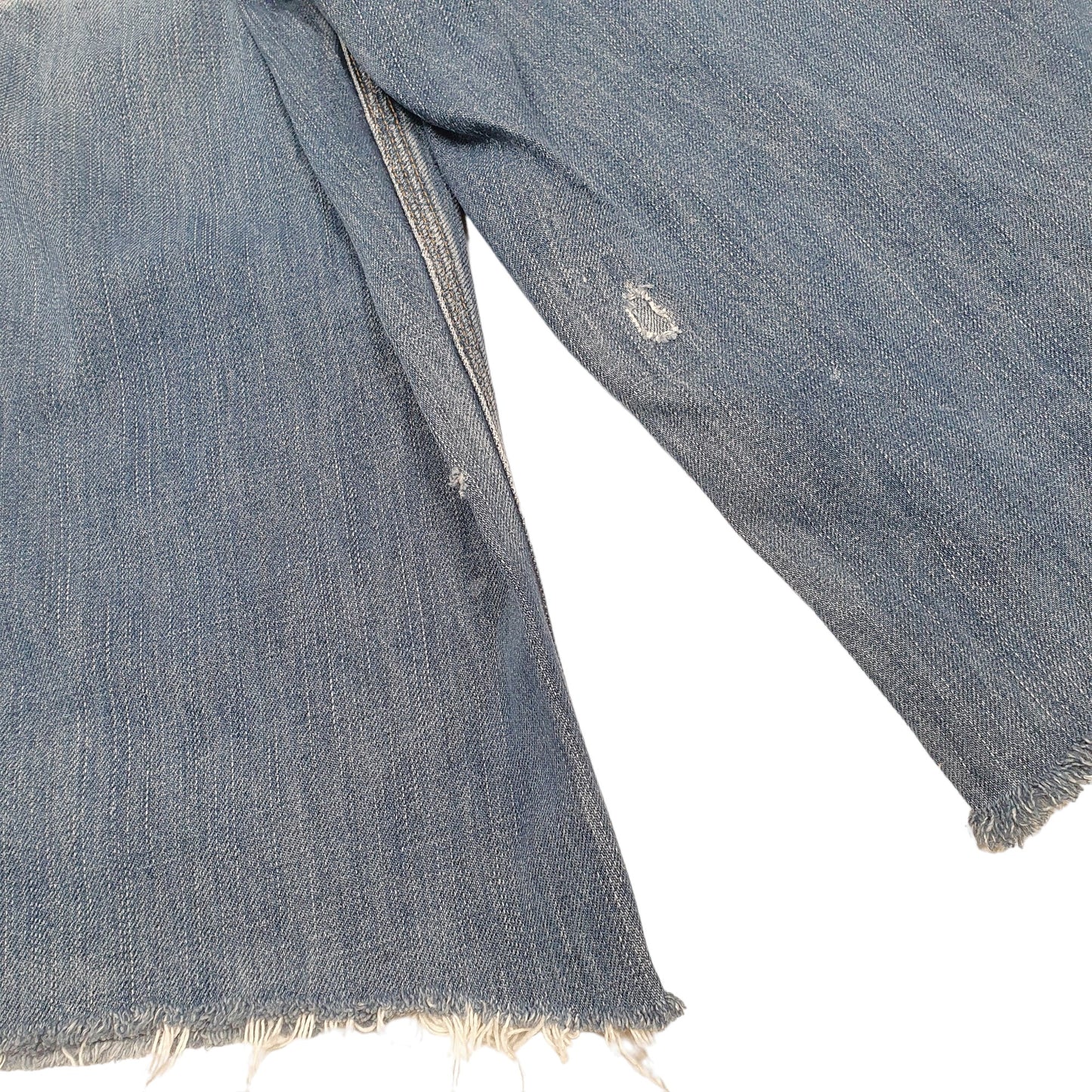 Mens Blue Carhartt Carpenter Cut Offs Denim Shorts