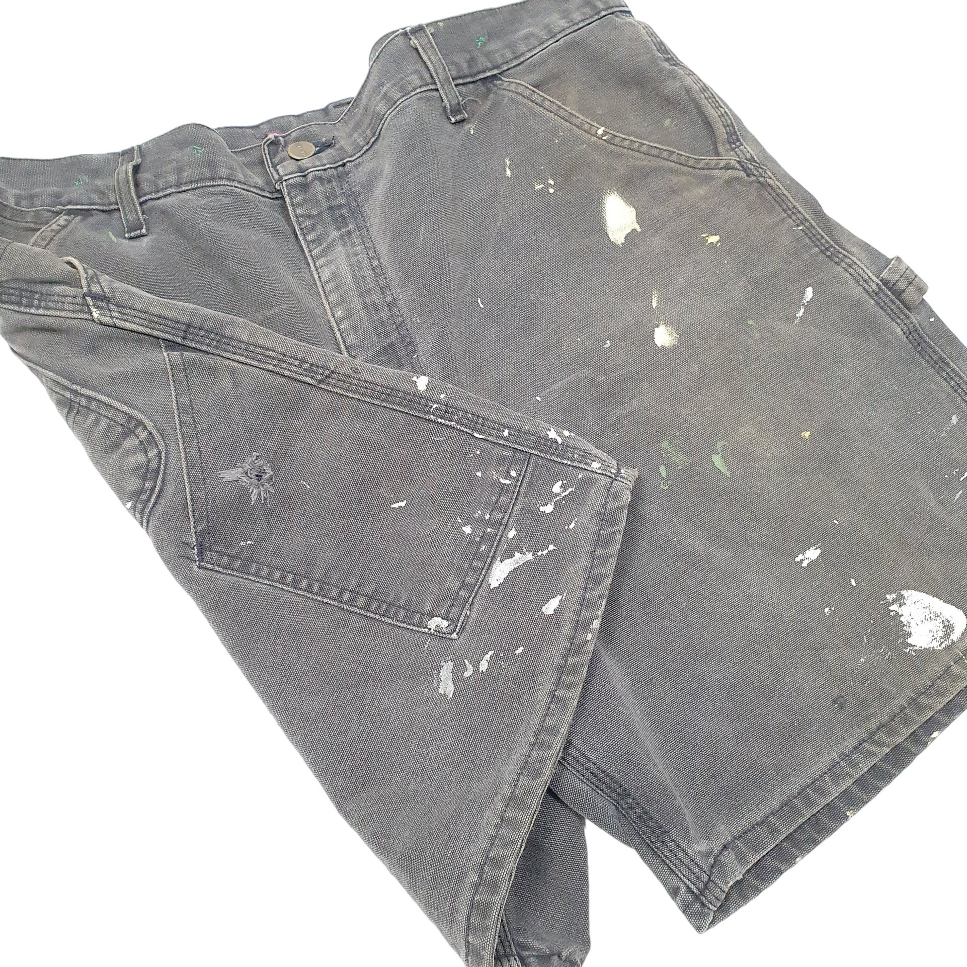 Mens Black Carhartt  Carpenter Shorts