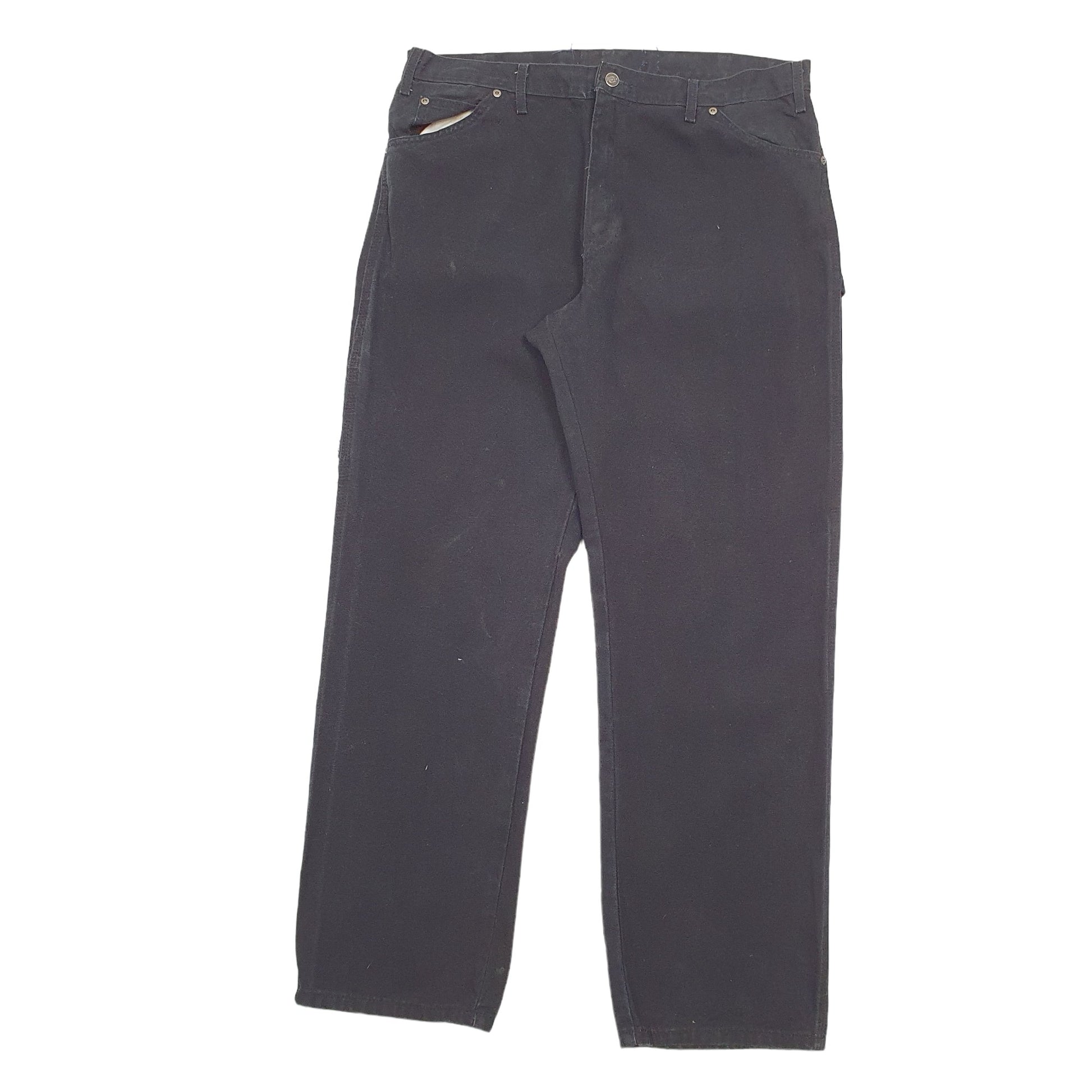 Mens Black Dickies  Carpenter Trousers