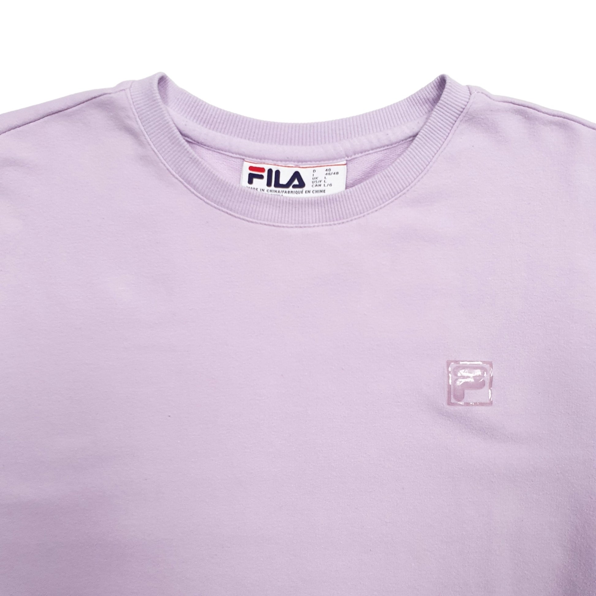 Womens Purple Fila  Crewneck Jumper